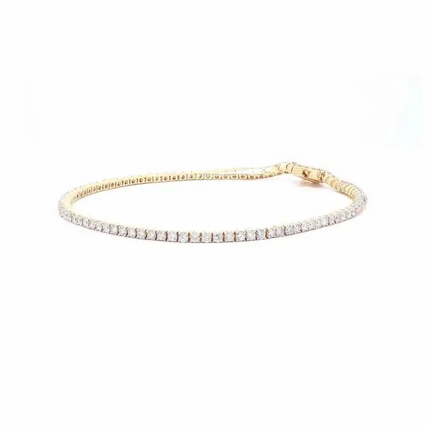 14K Yellow Gold 2.00 ctw Diamond Tennis Bracelet Image 2 Raleigh Diamond Fine Jewelry Raleigh, NC