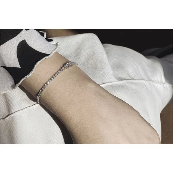 14K White Gold 2.80ctw Diamond Tennis Bracelet Image 4 Raleigh Diamond Fine Jewelry Raleigh, NC