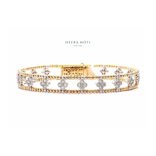 Heera Moti 14K White Gold 1.45ctw Diamond Bangle Bracelet Raleigh Diamond Fine Jewelry Raleigh, NC