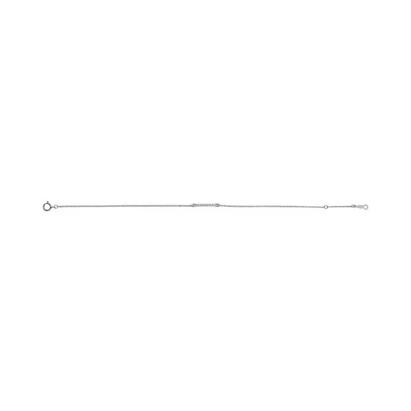 14K White Gold 0.07ctw 6 1/2-7 1/2