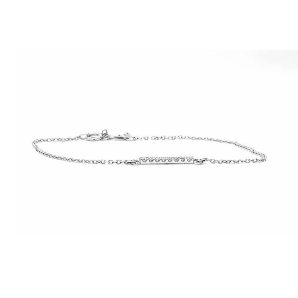 14K White Gold 0.07ctw 6 1/2-7 1/2