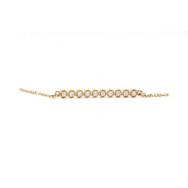 14K Yellow Gold 0.125ctw Natural Diamond 6.5-7.5
