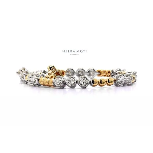 Heera Moti 14K White & Yellow Gold 0.78ctw 7