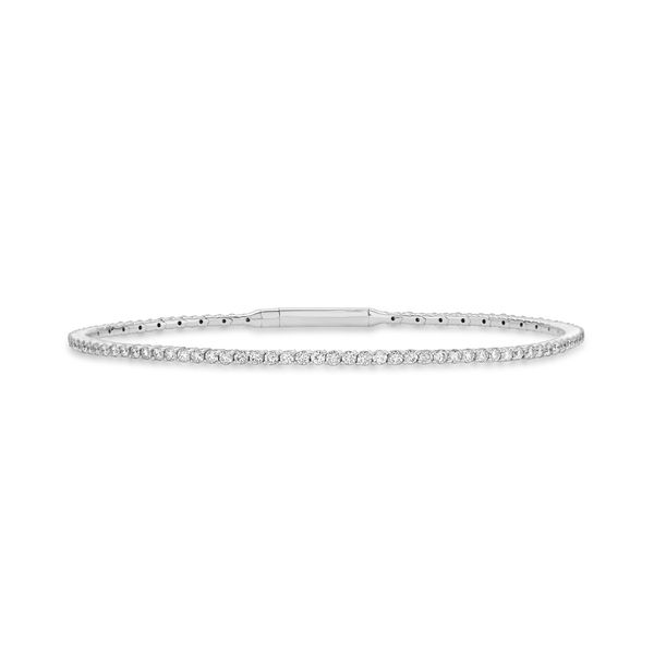 14K White Gold 1.75ctw Diamond Bangle Bracelet Raleigh Diamond Fine Jewelry Raleigh, NC