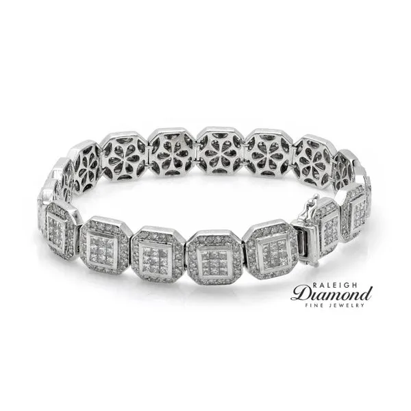 18k White Gold Diamond Bracelet Raleigh Diamond Fine Jewelry Raleigh, NC