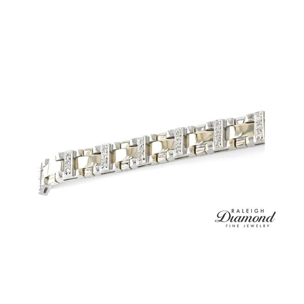 Estate 14K White Gold 1.00ctw Diamond Bracelet 8.5