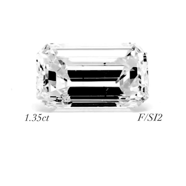 Natural Diamond 1.35ct Emerald F/SI2 GIA Certified Raleigh Diamond Fine Jewelry Raleigh, NC
