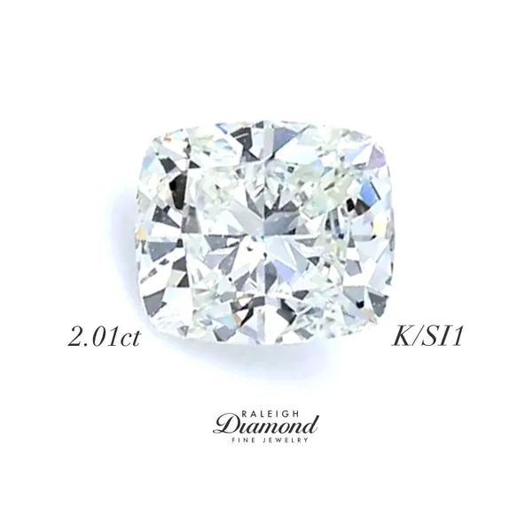 2.01ct Cushion Natural Diamond K/SI1 GIA Certified Raleigh Diamond Fine Jewelry Raleigh, NC