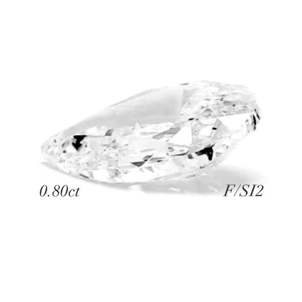 0.80ct Pear Natural Diamond F/SI2 GIA Certified Raleigh Diamond Fine Jewelry Raleigh, NC