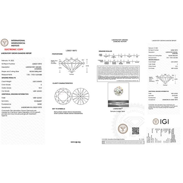 Lab Grown Diamond 2.00ct RBC E/VS2 Image 2 Raleigh Diamond Fine Jewelry Raleigh, NC