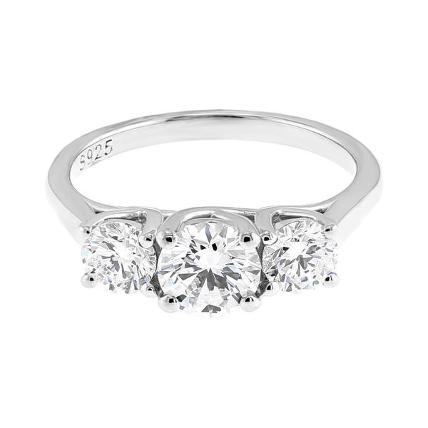 Sterling Silver 1.50ctw D-E/VS1 5-Stone LAB Diamond Ring Sz 6.5 Raleigh Diamond Fine Jewelry Raleigh, NC