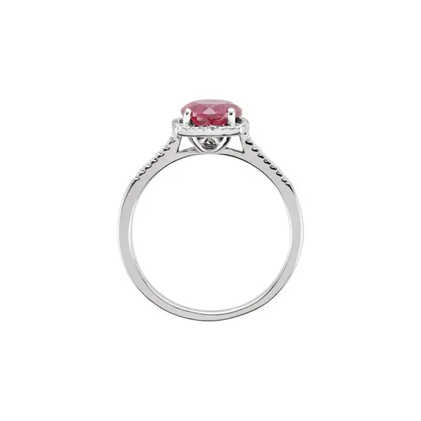 Sterling Silver 0.01ctw I3/H-J Lab-Grown Ruby July Birthstone Ring Size 6 Image 2 Raleigh Diamond Fine Jewelry Raleigh, NC