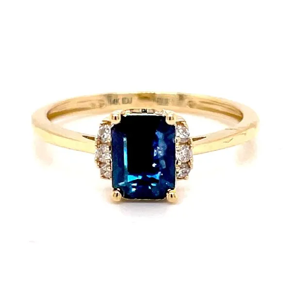 14K White Gold 1.96GM 0.09ctw Sapphire Diamond Ring Raleigh Diamond Fine Jewelry Raleigh, NC