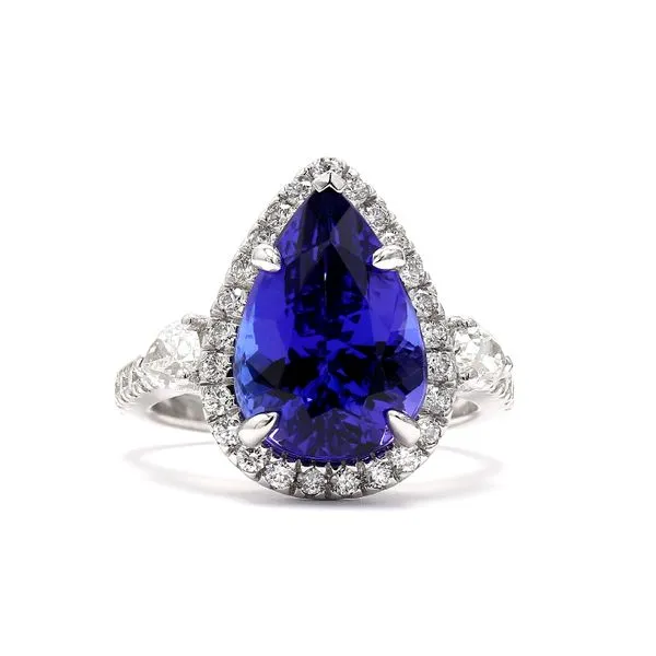 18K White Gold 6.30ctw Tanzanite 1.39ctw Diamond Ring Raleigh Diamond Fine Jewelry Raleigh, NC