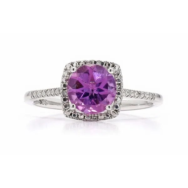Sterling Silver 0.01ctw Amethyst February Birthstone Ring Raleigh Diamond Fine Jewelry Raleigh, NC