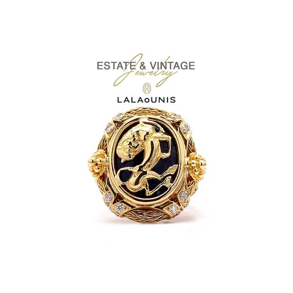 Estate 18K Yellow Gold 0.15ctw RBC DIamond 