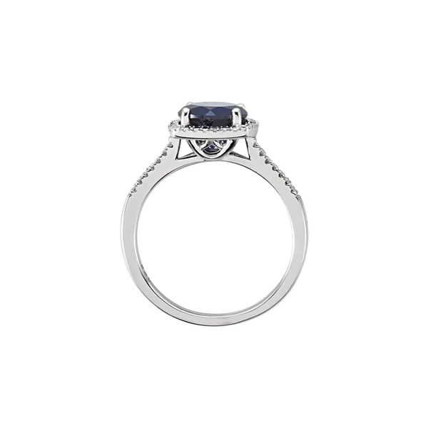 Sterling Silver 0.01ctw Diamond Accent Lab Blue Sapphire September Birthstone Ring Sz 7 Image 2 Raleigh Diamond Fine Jewelry Raleigh, NC