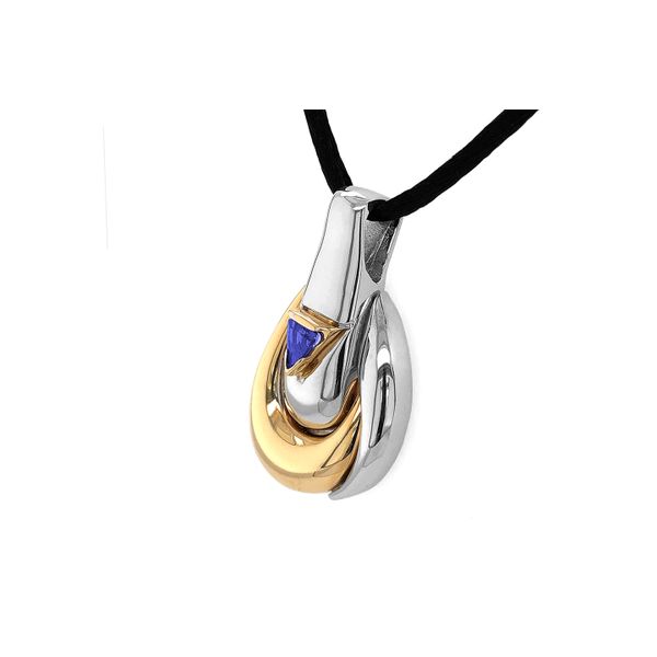Le Vian Tanzanite Pendant in 14k White and Yellow Gold Image 3 Raleigh Diamond Fine Jewelry Raleigh, NC