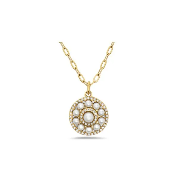 14K Yellow Gold Freshwater Pearls and Diamonds 0.14ctw Raleigh Diamond Fine Jewelry Raleigh, NC