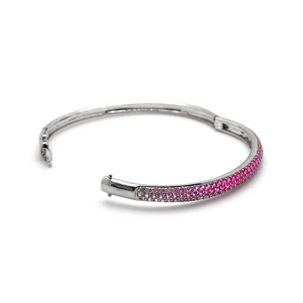 Estate 14K White Gold 3.00ctw Pink Sapphires 7.5