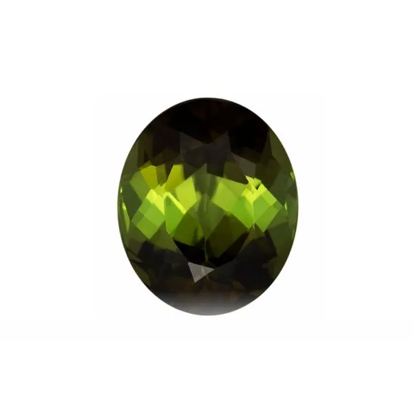 Loose Colored Gemstone 3.56ct Green Oval Tourmaline - GIA Certified Raleigh Diamond Fine Jewelry Raleigh, NC