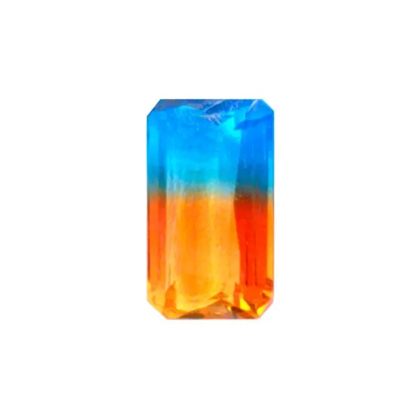 Loose Colored Gemstone 18.63ct Blue/Orange Rectangle Quartz Raleigh Diamond Fine Jewelry Raleigh, NC
