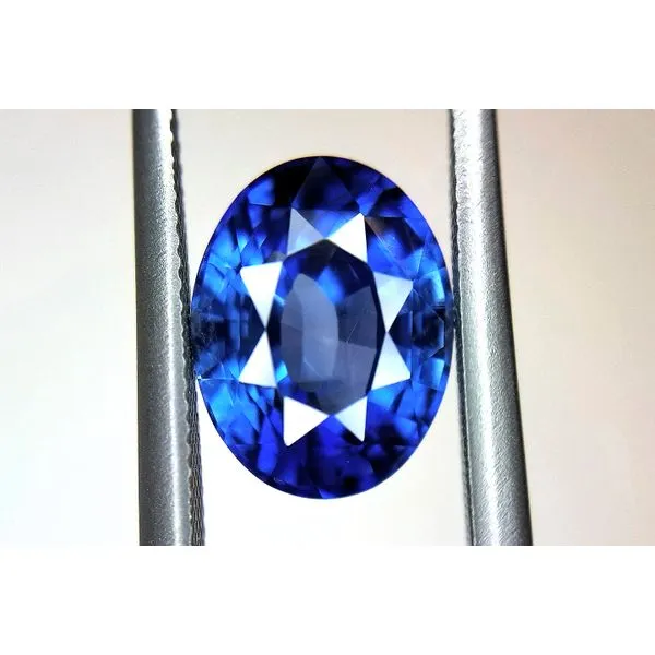 Loose Colored Gemstone 2.60ct Blue Oval Natural Sapphire - EG Lab Certified Raleigh Diamond Fine Jewelry Raleigh, NC