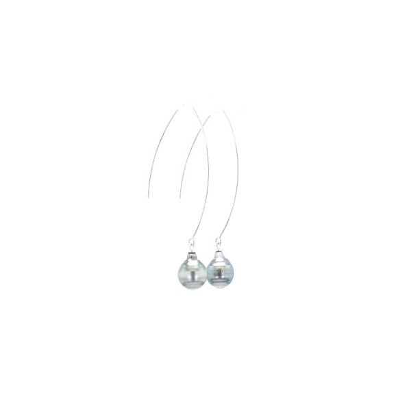 Imperial Pearls Sterling 10-11mm Tahitian Earrings Image 2 Raleigh Diamond Fine Jewelry Raleigh, NC