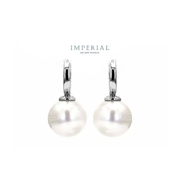 Sterling Silver 10mm Freshwater Cultured Pearl Huggie Hoop Earrings Raleigh Diamond Fine Jewelry Raleigh, NC