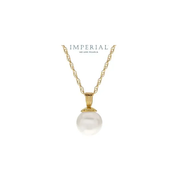 14K Yellow Gold 7mm Akoya 18