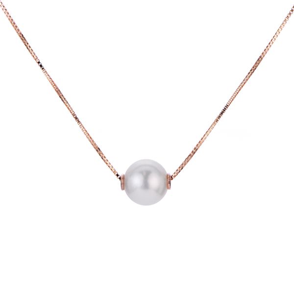 14K Rose Gold 7-7.5 mm Akoya Cultured Pear; Solitaire Slide17
