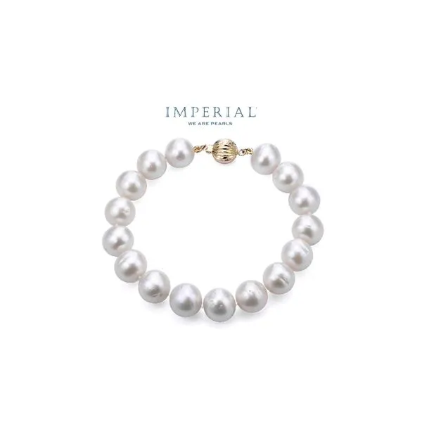 14K Yellow Gold 9.5-11.5mm Freshwater Cultured 7.5