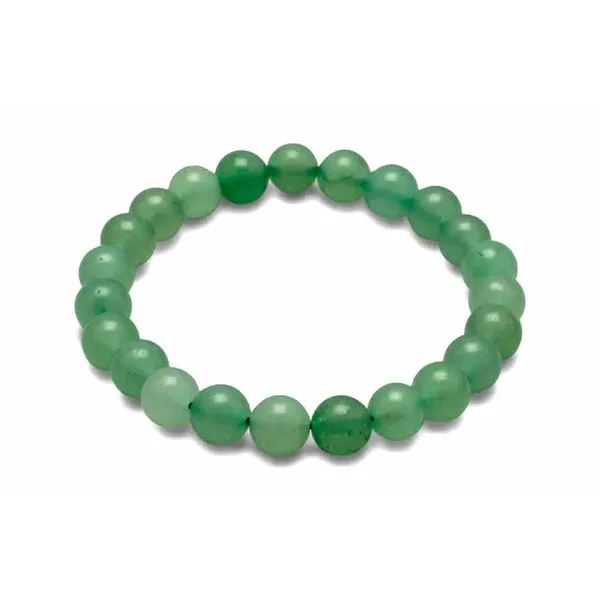 Green Aventurine Bead Stretch Fashion Bracelet Raleigh Diamond Fine Jewelry Raleigh, NC