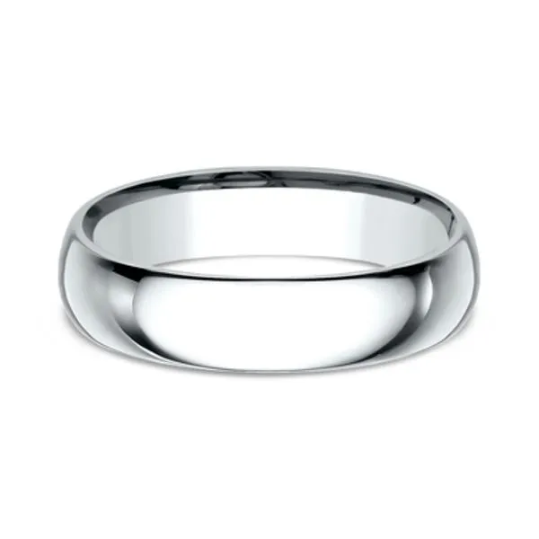 14K White Gold 5.0mm Men's Wedding Band Raleigh Diamond Fine Jewelry Raleigh, NC