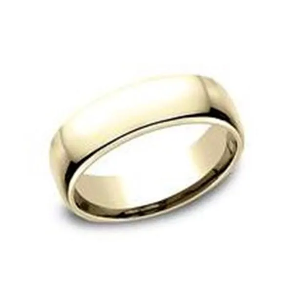 18K Yellow Gold Comfort Fit Polished Wedding Band Raleigh Diamond Fine Jewelry Raleigh, NC