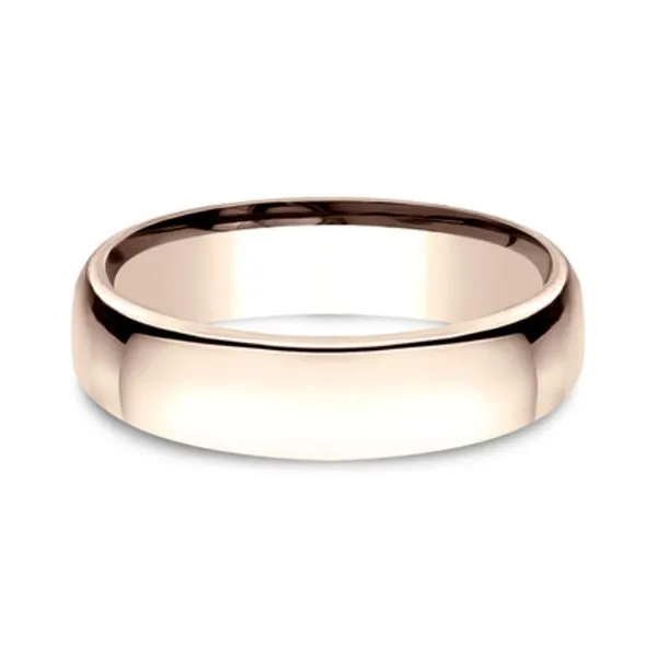 14K Rose Gold Euro Comfort-Fit 5.5mm Polished Wedding Band Size 9 Image 2 Raleigh Diamond Fine Jewelry Raleigh, NC