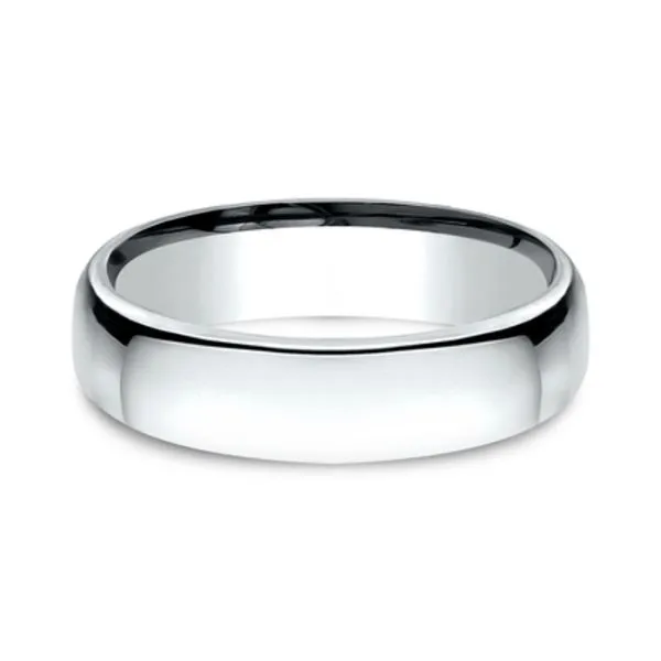 14K White Gold 5.5mm EuroComfort Fit Plain Band Raleigh Diamond Fine Jewelry Raleigh, NC
