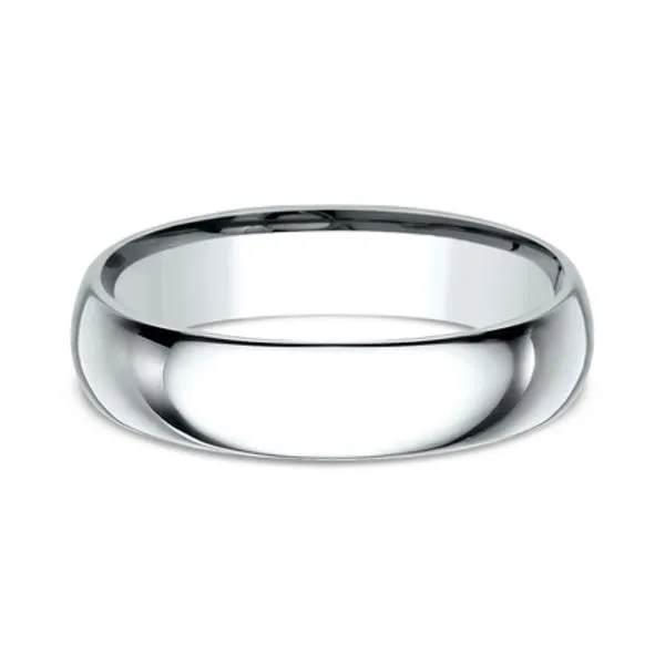 14K White Gold SuperLight Comfort Fit 5mm Wedding Band SIze 10 Raleigh Diamond Fine Jewelry Raleigh, NC