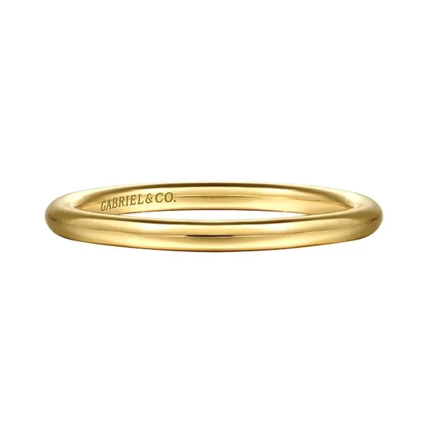 14K Yellow Gold 1.95mm Plain Wedding Band Size 7.25 Raleigh Diamond Fine Jewelry Raleigh, NC