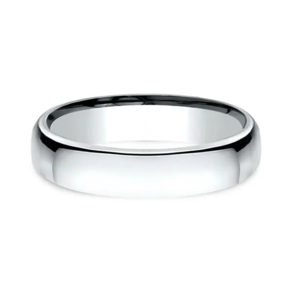 14K White Gold Euro Comfort Fit 4.5mm Polished Wedding Band Size 9 Raleigh Diamond Fine Jewelry Raleigh, NC