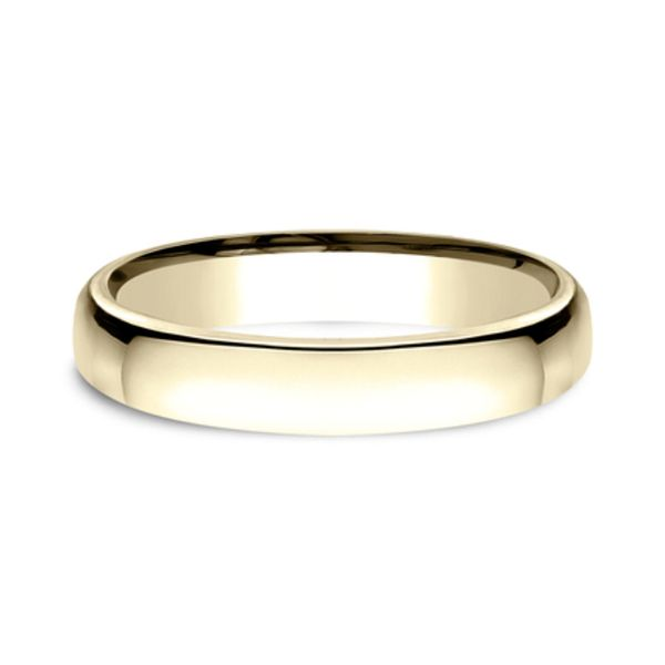 14K Yellow Gold EuroComfoirt Fit 3.5mm Wedding Band Raleigh Diamond Fine Jewelry Raleigh, NC