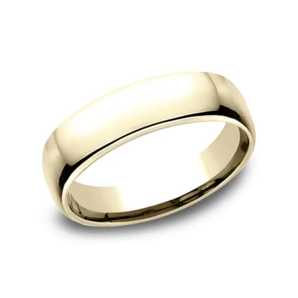 18K Yellow Gold EuroComfort Fit 5.5mm Wedding Band Image 2 Raleigh Diamond Fine Jewelry Raleigh, NC