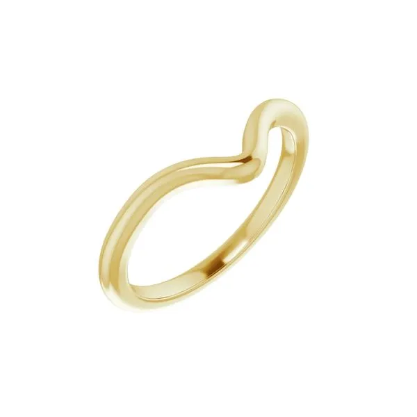 14K Yellow Gold High Polish Finish Contoured Band Size 7 Image 2 Raleigh Diamond Fine Jewelry Raleigh, NC