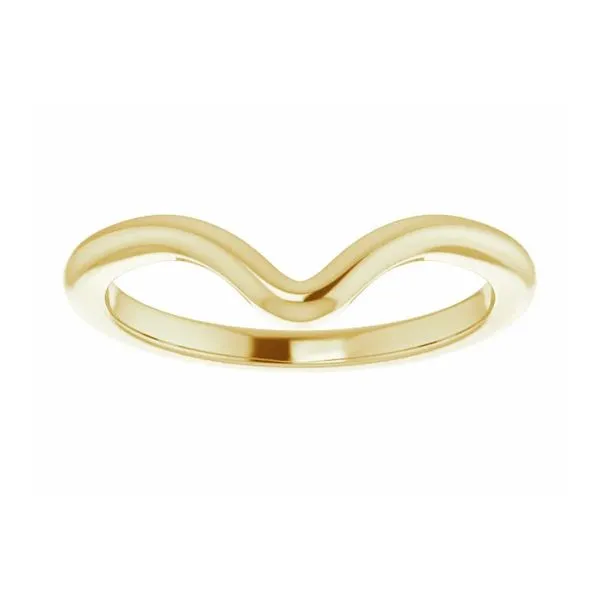 14K Yellow Gold High Polish Finish Contoured Band Size 7 Raleigh Diamond Fine Jewelry Raleigh, NC