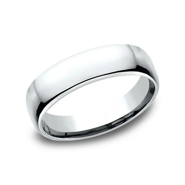10K White Gold Euro Comfort Fit 5.5mm Satin Finish Size 7.5 Image 2 Raleigh Diamond Fine Jewelry Raleigh, NC