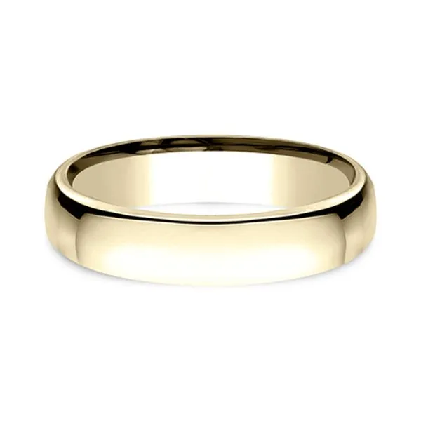 14K Yellow Gold Euro Comfort-Fit 4.5mm Polished Wedding Band Size 10.5 Image 2 Raleigh Diamond Fine Jewelry Raleigh, NC