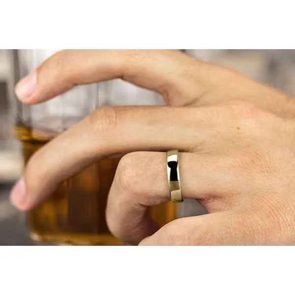 14K Yellow Gold Euro Comfort-Fit 5.5mm Polished Wedding Band Size 10 Image 3 Raleigh Diamond Fine Jewelry Raleigh, NC