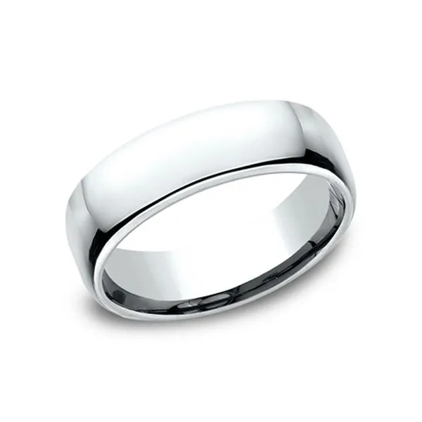 Platinum Euro Comfort-Fit 6.5mm Polished Wedding Band Size 10 Raleigh Diamond Fine Jewelry Raleigh, NC