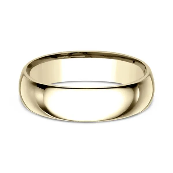 14K Yellow Gold 6.0mm Light Comfort Fit Wedding Band Size 10 Raleigh Diamond Fine Jewelry Raleigh, NC
