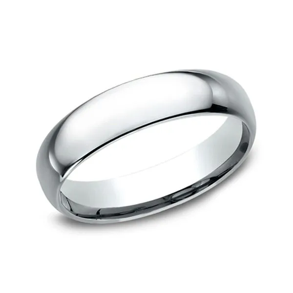 18K White Gold 4.0mm Light Comfort Fit Wedding Band Size 7 Raleigh Diamond Fine Jewelry Raleigh, NC